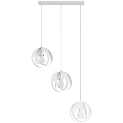 SOLLUX LIGHTING Hängeleuchte "TULOS", weiß, H: 117cm, Lampen, Verteiltes Licht, Suspensionsanpassung