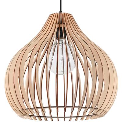 SOLLUX LIGHTING Hängeleuchte "APRILLA", braun (naturholz), H: 110cm, Lampen, Slush -Einstellung, Designerlampe