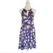 American Eagle Outfitters Dresses | American Eagle Soft & Sexy Floral Midi Dress Blue Large | Color: Blue | Size: L