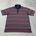 Adidas Shirts | Adidas Golf Shirt Mens Medium Red Blue Short Sleeve Performance Polo Clima Cool | Color: Blue/Red | Size: M