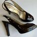 Jessica Simpson Shoes | Jessica Simpson Slingback Brown Patent Leather Heels W/ Tortoise Shell Size 8 | Color: Brown | Size: 8