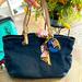 Michael Kors Bags | Beautiful Navy Michael Kors, Large Tote Bag With Tilly | Color: Blue/Cream | Size: Os