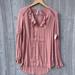 Free People Tops | Free People Dusty Rose Long Sleeve Peasant Tunic | Color: Pink | Size: Xs