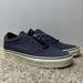 Vans Shoes | J.Crew X Vans Old Skool Navy Purple Canvas Shoes Waxed Shoelace Sz 10 | Color: Purple | Size: 10