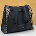 Michael Kors Bags | Michael Kors Mina Large Belted Chain Shoulder Bag Black Color | Color: Black/Gold | Size: Large 13.5"W X 11.25"H X 5.5"D