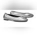 Tory Burch Shoes | Nib Tory Burch Women's Claire Ballet Flats | Color: Silver | Size: 8.5
