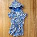 Ralph Lauren One Pieces | Euc Ralph Lauren Spa Terry Romper In Bedford Floral- 6m Baby Girl | Color: Blue/Yellow | Size: 6mb