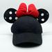 Disney Accessories | Disney Parks Minnie Mouse Ears Hat Adult | Color: Black/Red | Size: Os