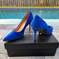 Coach Shoes | Coach Blue Suede Size 8.5 W | Color: Blue | Size: 8.5