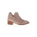 Seychelles Ankle Boots: D'Orsay Chunky Heel Bohemian Tan Solid Shoes - Women's Size 6 - Almond Toe