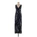 Matty M Casual Dress - Maxi: Blue Dresses - Women's Size Medium