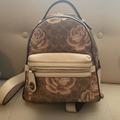 Coach Bags | Coach Rose Print Mini Backpack | Color: Pink/Tan | Size: Os