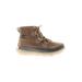 Sorel Sneakers: Brown Solid Shoes - Women's Size 8 1/2 - Round Toe