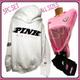 Pink Victoria's Secret Shorts | New Victorias Secret Pink 3pc Set Hoodie, Shorts Shirt Racing Theme Embroidered | Color: Pink/Red/White | Size: Various