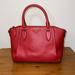 Michael Kors Bags | Michael Kors Sienna Medium Pebbled Leather Satchel | Color: Gold/Red | Size: Os