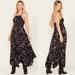 Free People Dresses | Free People Women's Heat Wave Floral Print Maxi Dress Sz Large New | Color: Black/Purple | Size: L