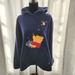 Disney Tops | Disney Pooh Vintage Y2k Womens Pullover Hoodie Size 2x Winnie The Pooh 100 Acre | Color: Blue | Size: 2x