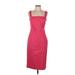 Banana Republic Casual Dress - Sheath Square Sleeveless: Pink Print Dresses - New - Women's Size 8