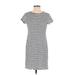 Gap Casual Dress - Shift: White Stripes Dresses - Women's Size Small