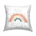 Stupell Industries You Can Do Amazing Things Inspirational Rainbow Outdoor Printed Pillow by Daphne Polselli | 18 H x 18 W x 7 D in | Wayfair