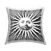 Stupell Industries Black & White Sun Outdoor Printed Pillow by Lil' Rue | Wayfair ple-492_osq_18x18