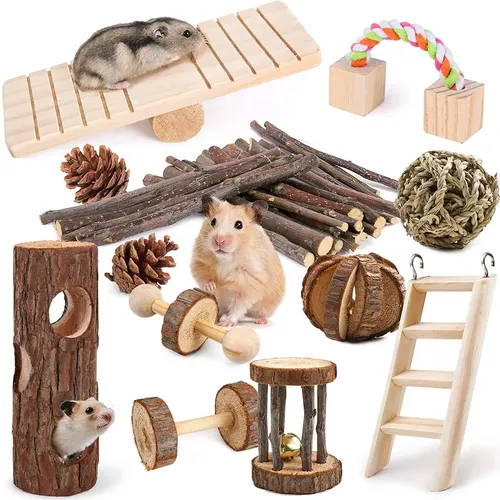 Kombination Hamster Kaninchen Maus Spielzeug Hamster Spielzeug Set Haustier Kaninchen Meers