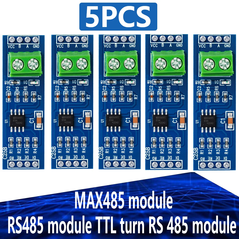 5PCS EGBO MAX485 modul RS485 modul TTL wiederum RS 485 modul MCU entwicklung zubehör rs 485 Image