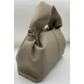 Sac à main en cuir de vachette véritable pour femme sacs nuage avec logo forme de boulette simple