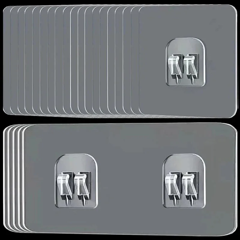 Wasserdichter, stark klebender Haken-Regal-Aufkleber für Badezimmer, Küche, Wandregal, Küche, zum Aufkleben von Wandschrauben, Haken, Lagerregal