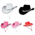 Chapeaux fête pour adultes Costume Cowboy amusant pour femmes adultes chapeau Cowgirl chapeau