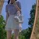 Mini Röcke Frauen Elegante Freunde Sommer Schöne Chic Kawaii Koreanische Mode Kleidung Freizeit