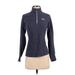 The North Face Fleece Jacket: Short Blue Print Jackets & Outerwear - Women's Size X-Small