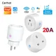 Tuya Smart Socket WiFi UK EU US Adaptateur de prise Alexa Voice Control Energy Monitoring