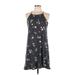 Patagonia Casual Dress - A-Line Halter Sleeveless: Black Floral Dresses - Women's Size Large