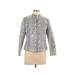 Ruby Rd. Jacket: Silver Snake Print Jackets & Outerwear - Women's Size 12 Petite