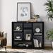 Latitude Run® Open Wooden Open Shelf Bookcase in Black | Wayfair 28AC5E6B717D475A8033BBDF1007B509