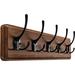 Gracie Oaks Coat Rack Wall Mounted in Brown | Wayfair 566B7AB465FE490295D082B7CDB5900A