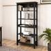 Red Barrel Studio® Dharmender Unfinished Etagere Bookcase Wood in Black | 65.9 H x 31.7 W x 13.2 D in | Wayfair E851BD2A4A6544B7BBC2E718EBA664C1