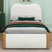 Latitude Run® Jaivan Upholstered Platform Bed Upholstered in White | 44.1 H x 40.9 W x 79.9 D in | Wayfair 21B33F1EF37543F0843C2E9C5E5CA101