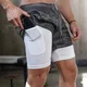 2023 Summer Running Shorts Men 2 in 1 Sports Jogging Fitness Shorts Training Quick Dry Mens Gym Men