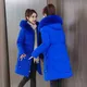 2023 New Snow Wear Coat Parka Winter Jacket Women Hooded Fur Collar Parka Glossy Thick Warm Female