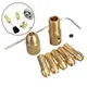 Mini Drill Collet Chuck 7pcs 2-4mm Shank Brass Chucks Adapter for Dremel Rotary Tool Power Tool