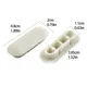 Toilet Lid Accessories Brand New Toilet Seat Buffers Pack-White Stop Bumper Fit Most White Toilet
