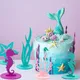 6pcs DIY Felt Table Centerpiece Mermaid Party Decoration Under The Sea Animal Party Balloons