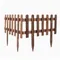 6pcs Garden Fence Rot Proof Wood Picket Edging Fence Outdoor Courtyard Flower Lawn Grass Fence