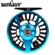 Sunlure Aluminum Fly Fishing 5/7 7/9 9/10 WT Wheel Blue & Black Color Fly Fishing Reel CNC Machine