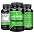 Minch Magnesium Glycinate Supplement 500mg with Zinc Vitamin D3 B6 High Absorption Support for Women