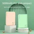 Portable Power Bank 5000mAh Mini External Battery Charger 2.1A FAST Charging Poverbank Phone Charger