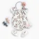 Sanlutoz Cotton Baby Girls Bodysuits Floral Infants Clothing Summer Fashion Toddler Onesies