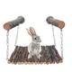 Hamster Rabbit Mouse Chinchilla Wooden Hanging Pet Hammock Swing Toys With Bell Cage Accessories Rat